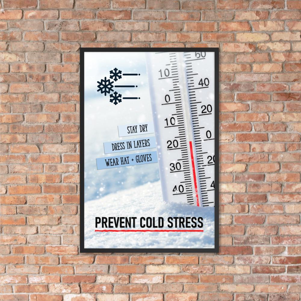 Prevent Cold Stress Framed Safety Posters Inspire Safety