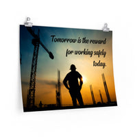 Tomorrow's Reward - Economy Safety Poster