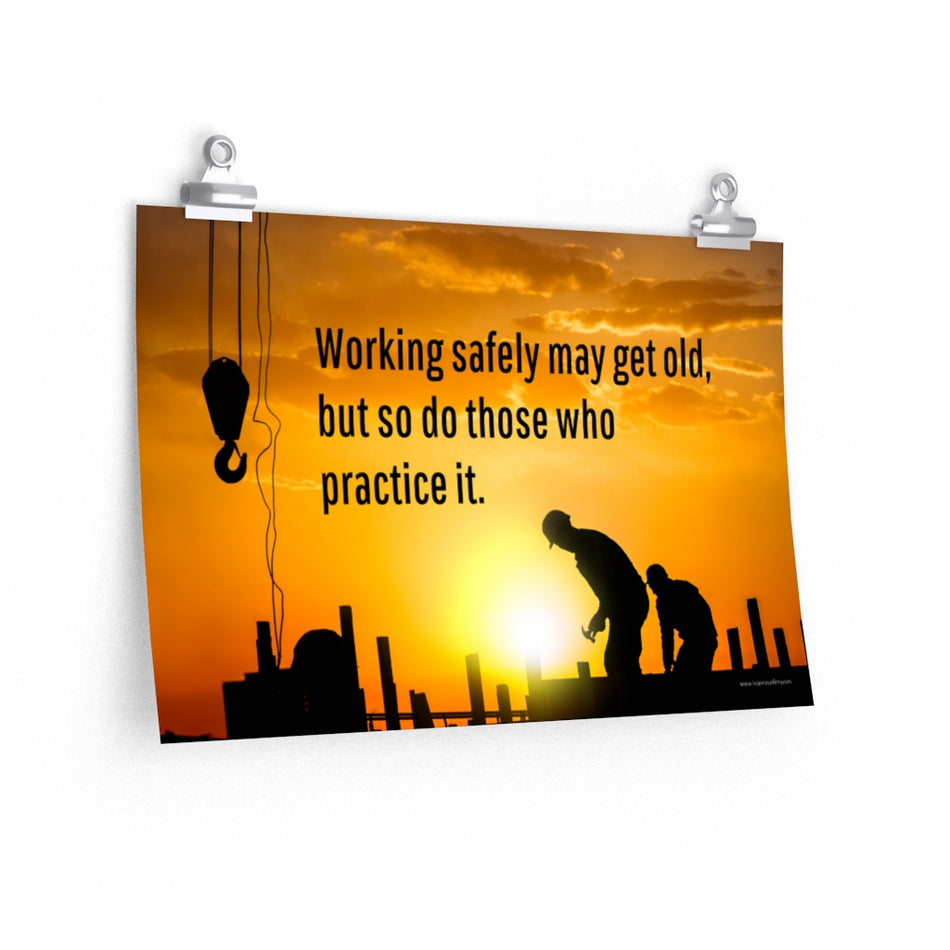 Working Safely - Economy Safety Poster