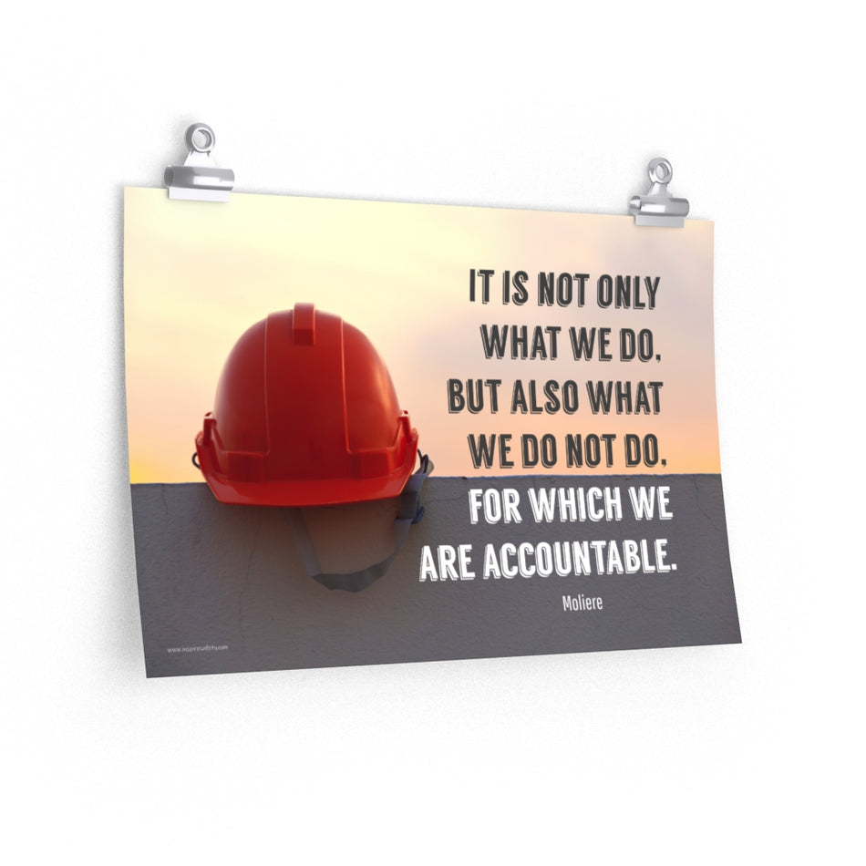 We Are Accountable - Economy Safety Poster