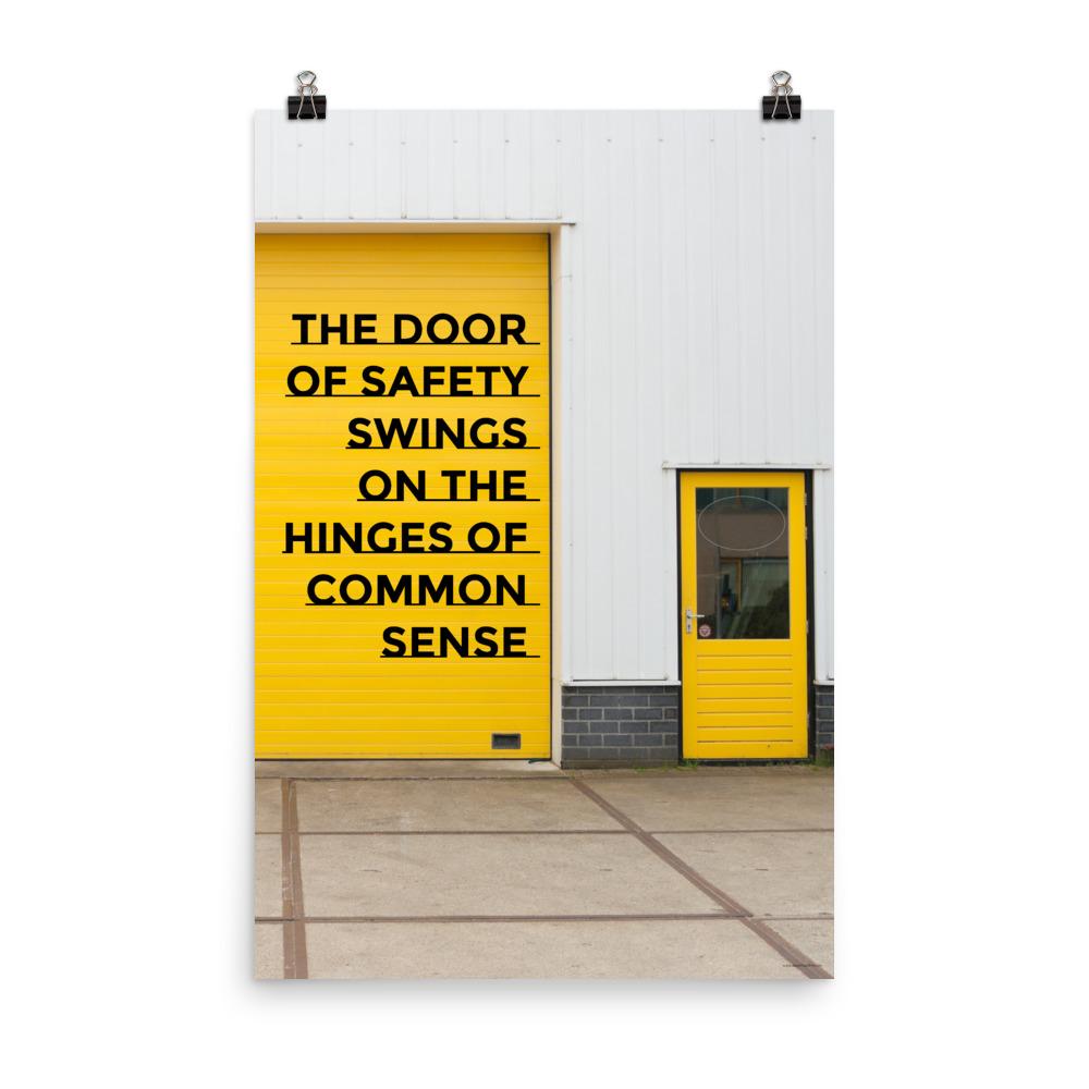 Safety Through Common Sense: Vibrant Workplace Safety Poster – Inspire ...