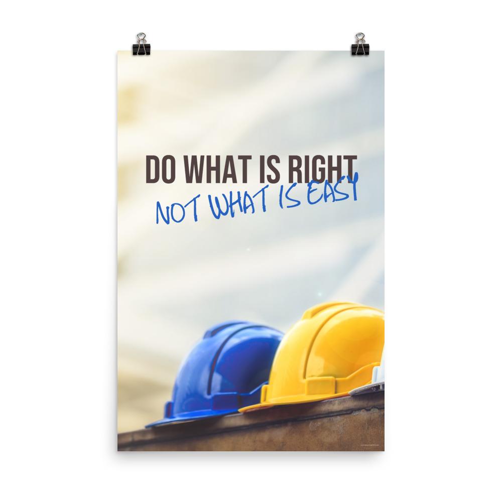Hard Hat Safety Poster: Prioritize Safety – Inspire Safety