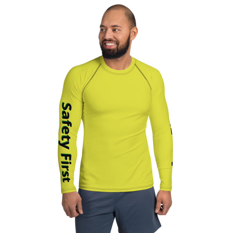Safety First - Men's Rashguard Longsleeve Shirt