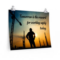 Tomorrow's Reward - Economy Safety Poster