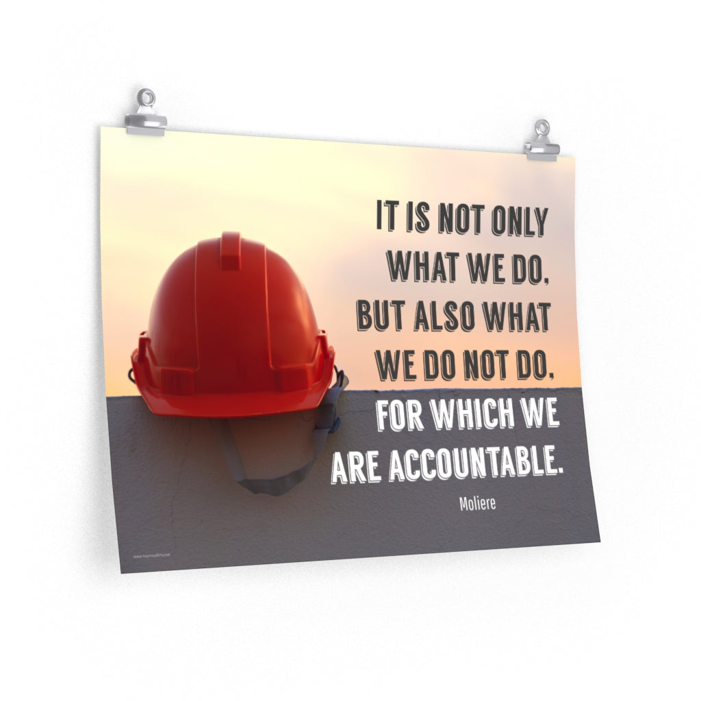 Inspire Accountability With This Workplace Safety Poster – Inspire Safety