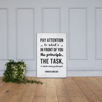 Pay Attention - Safety Posters on Canvas