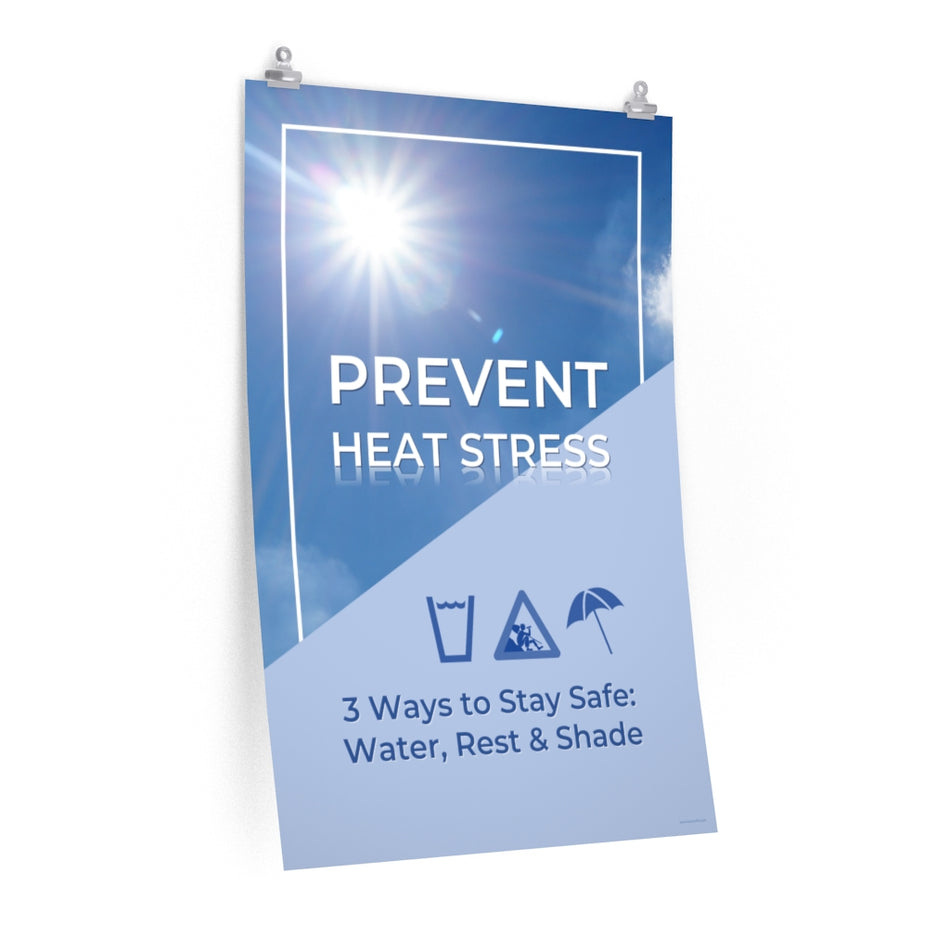 Prevent Heat Stress - Economy Safety Poster
