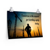 Tomorrow's Reward - Economy Safety Poster