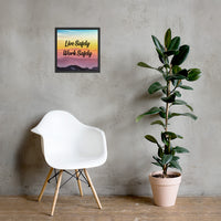 Live Safely - Framed Safety Posters