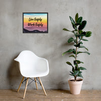 Live Safely - Framed Safety Posters