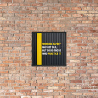 Working Safely - Framed Safety Poster