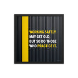 Working Safely - Framed Safety Poster