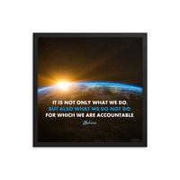 We Are Accountable - Framed Safety Posters