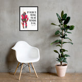Failing to Prepare - Framed Safety Posters