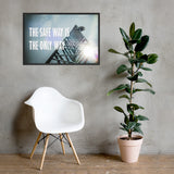 The Safe Way - Framed Safety Posters