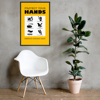Protect Your Hands - Framed Safety Posters
