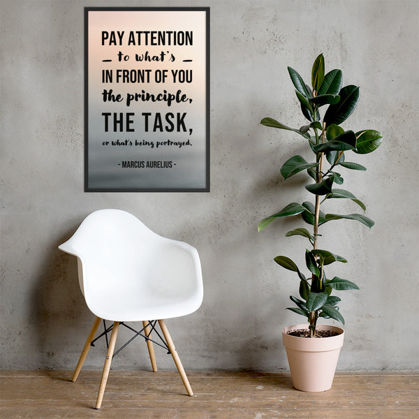 Pay Attention - Framed Safety Posters