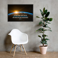 We Are Accountable - Framed Safety Posters