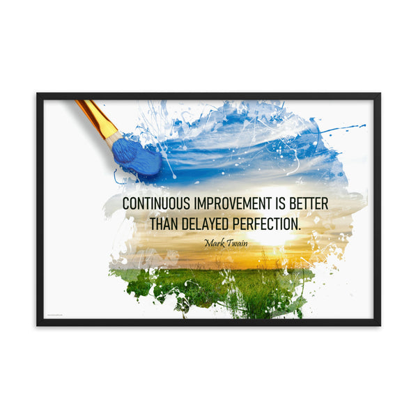 Continuous Improvement - Framed Safety Posters
