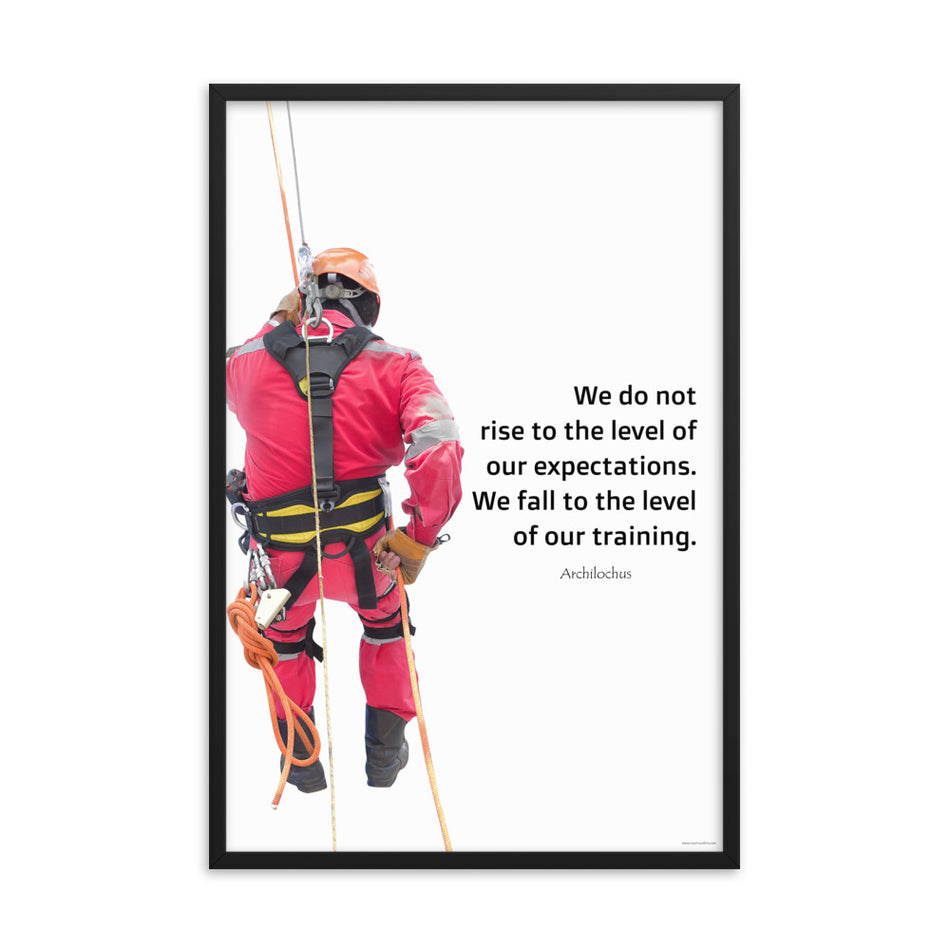 Rise To Expectations - Framed Safety Posters
