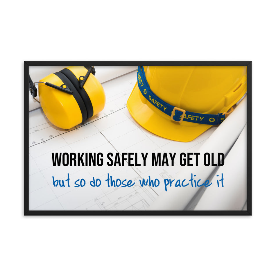 Working Safely - Framed Safety Posters