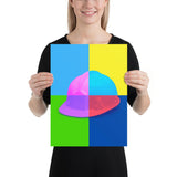Colorful Safety Art - Hard Hat - Premium Safety Poster