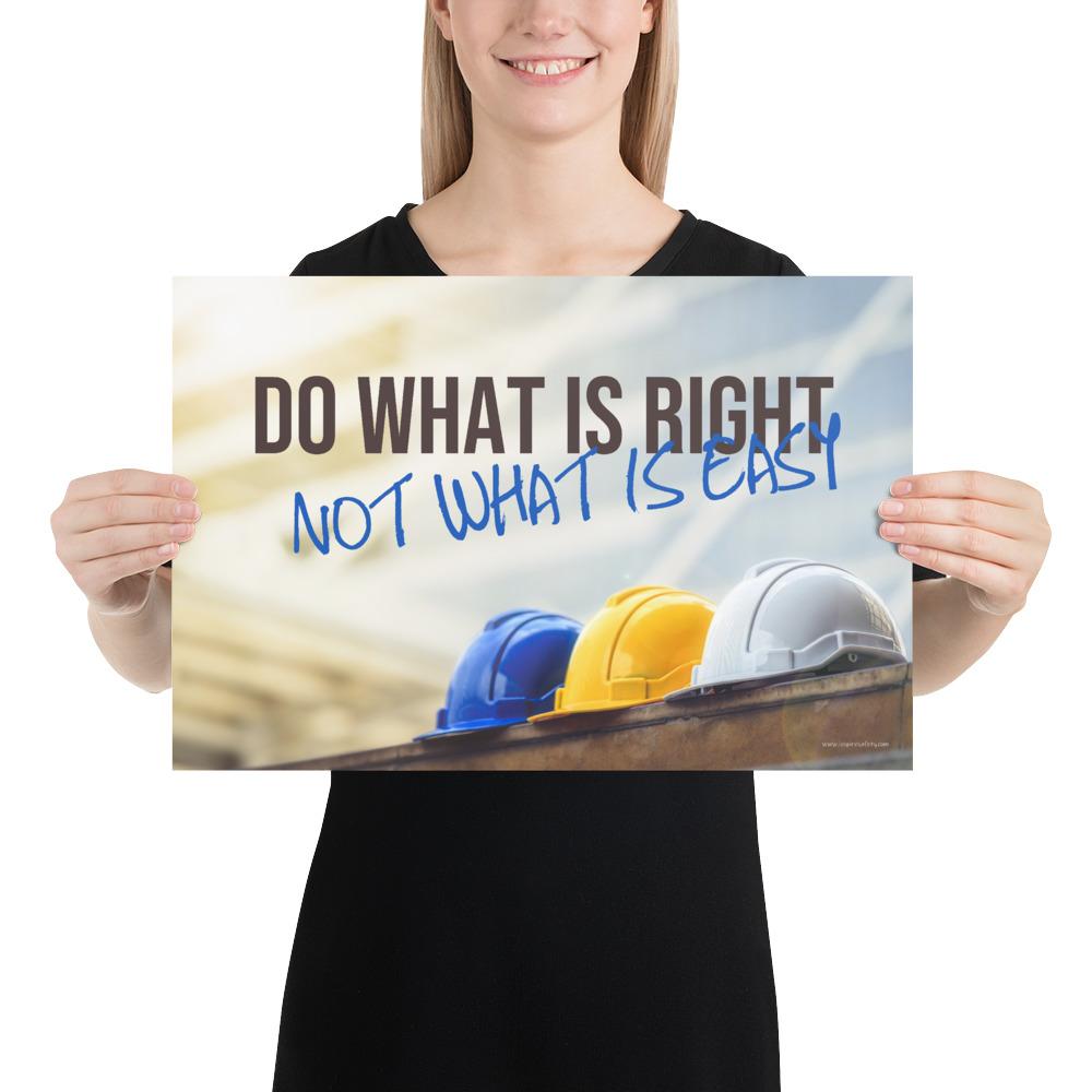 Hard Hat Safety Poster: Prioritize Safety – Inspire Safety