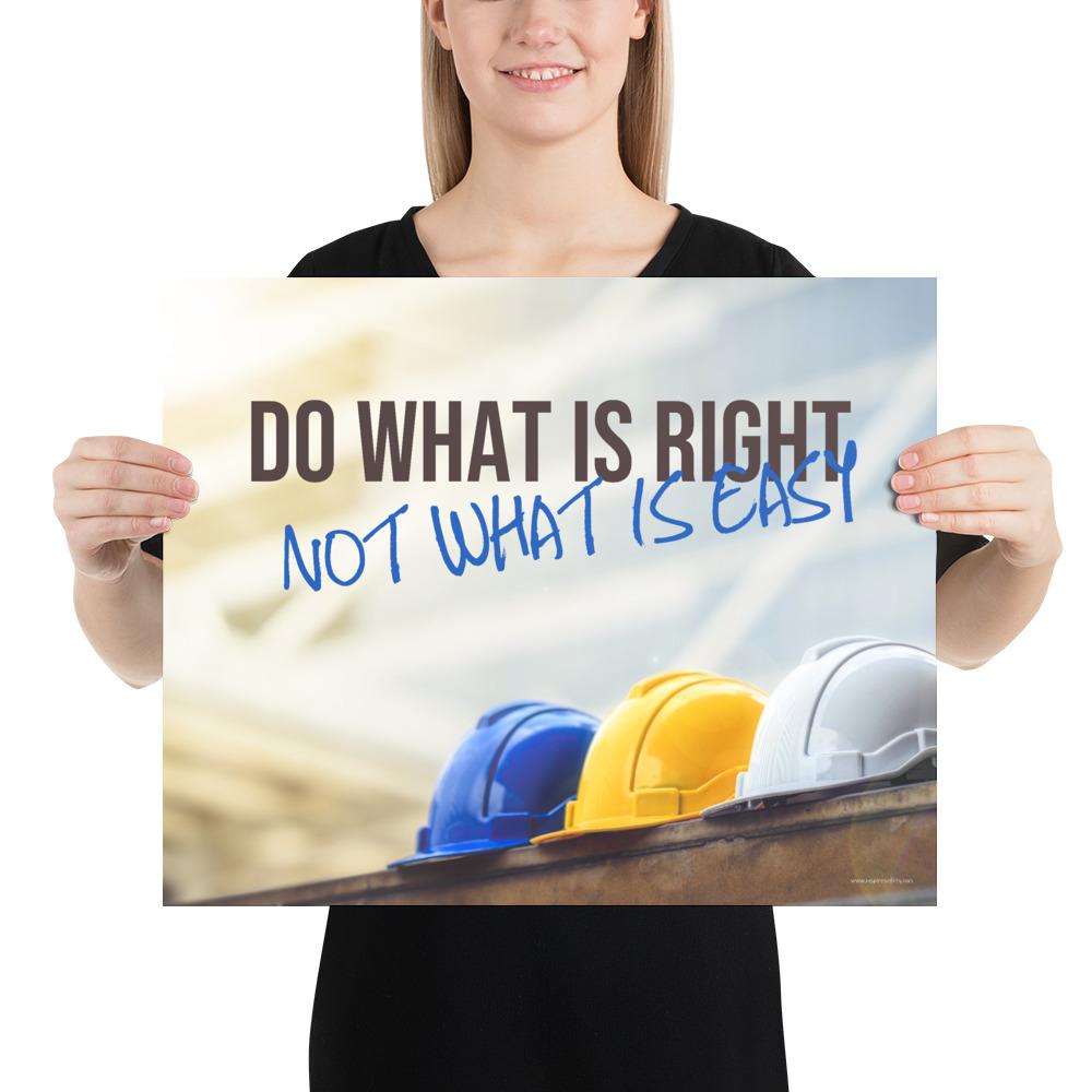 Hard Hat Safety Poster: Prioritize Safety – Inspire Safety