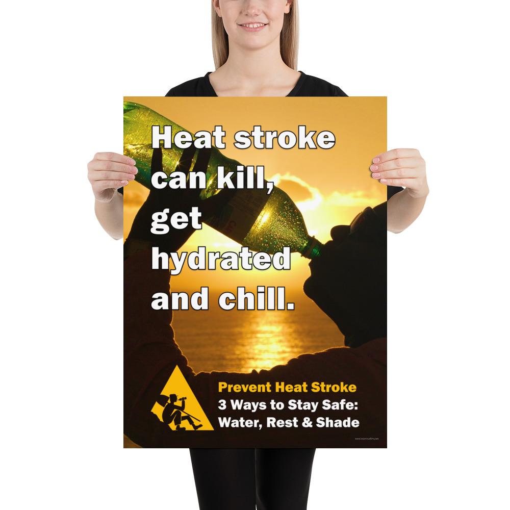 Heat Stress Safety Poster- Prevent Heat Stroke – Inspire Safety