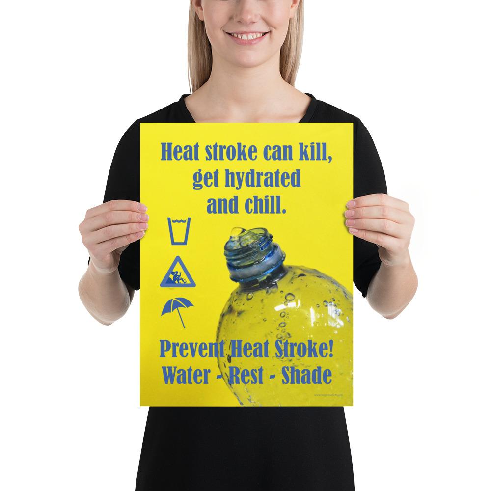 Heat Stress Safety Poster- Prevent Heat Stroke – Inspire Safety