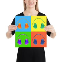 Colorful Safety Art - Ear Muffs - Premium Safety Poster