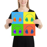 Colorful Safety Art - Ear Muffs - Premium Safety Poster