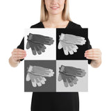 Monochrome Safety Art - Gloves - Premium Safety Poster