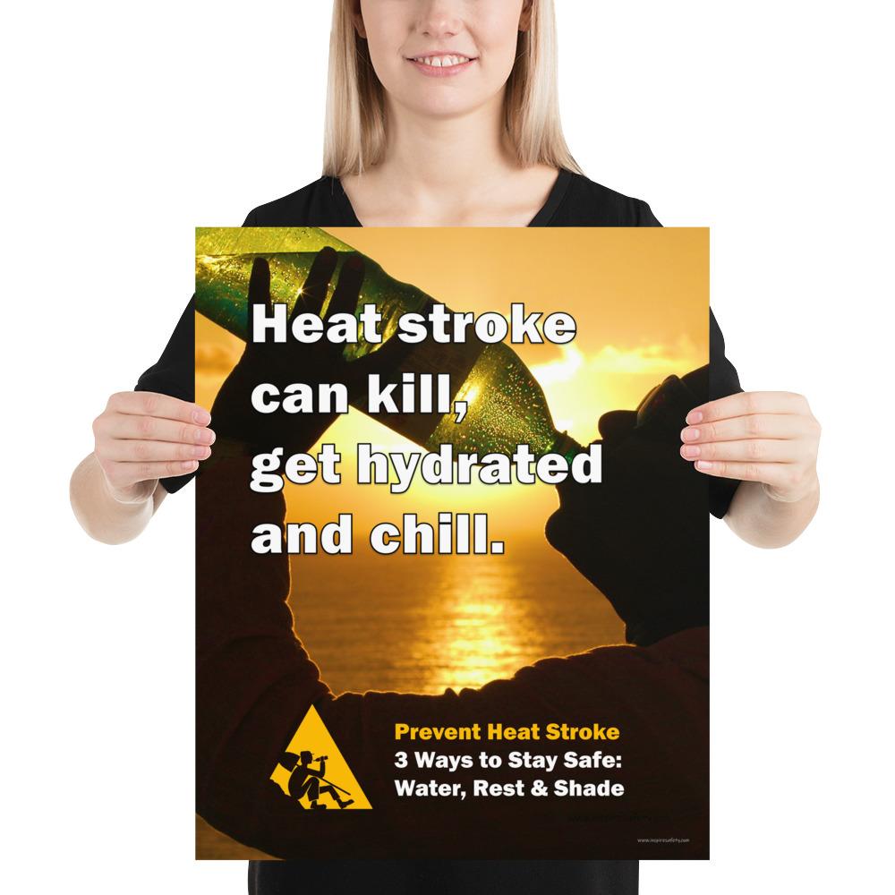 Heat Stress Safety Poster- Prevent Heat Stroke – Inspire Safety