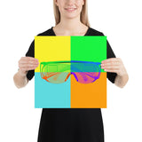 Colorful Safety Art - Safety Glasses - Premium Safety Poster