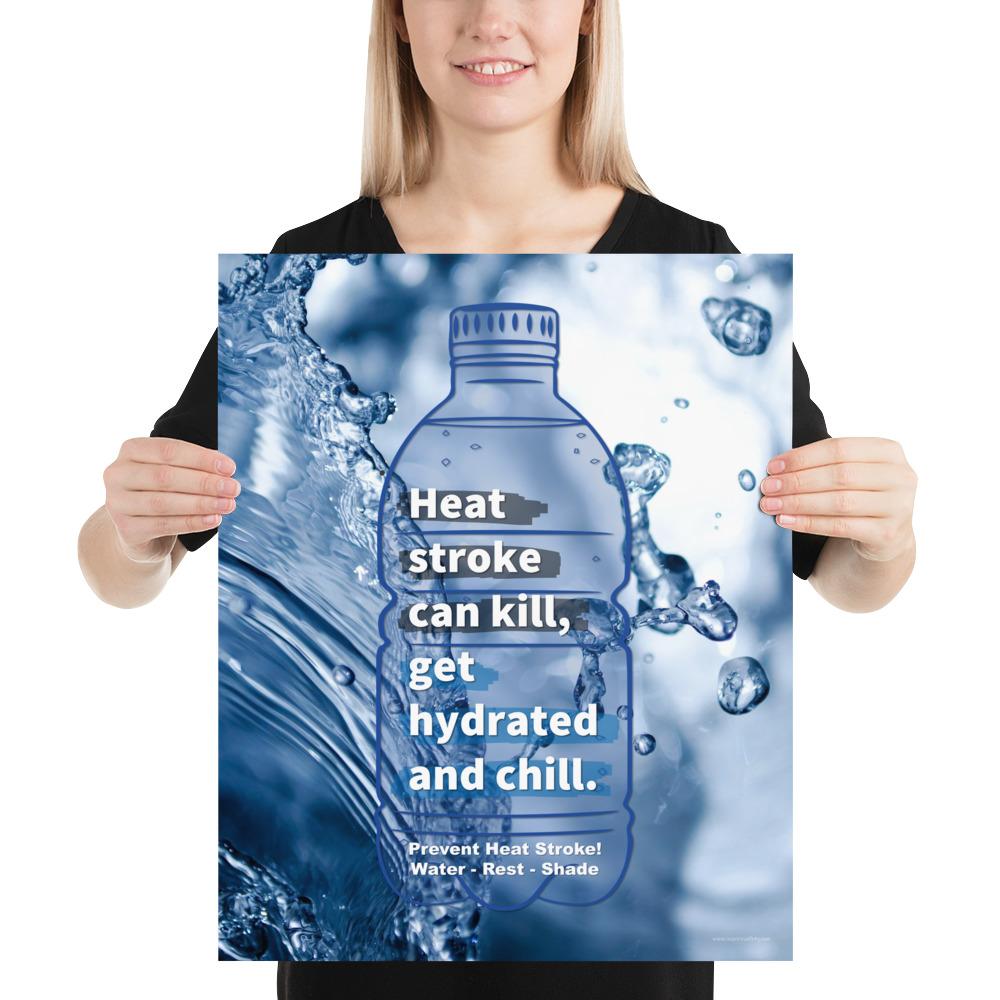 Heat Stress Safety Poster- Prevent Heat Stroke – Inspire Safety
