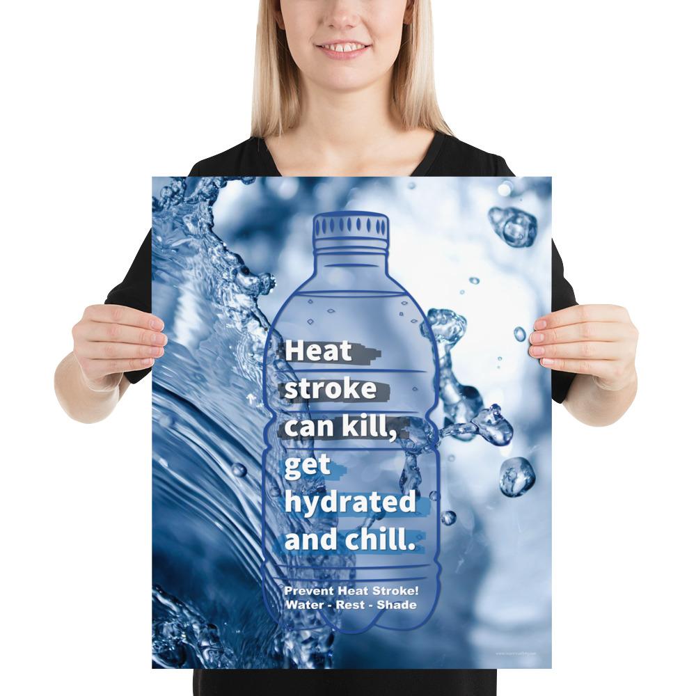 Heat Stress Safety Poster - Heat Stress Isn't Cool – Inspire Safety