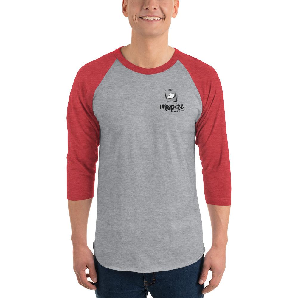 Inspire Safety ¾ Sleeve Shirt Shirt Inspire Safety Heather Grey/Heather Red S 