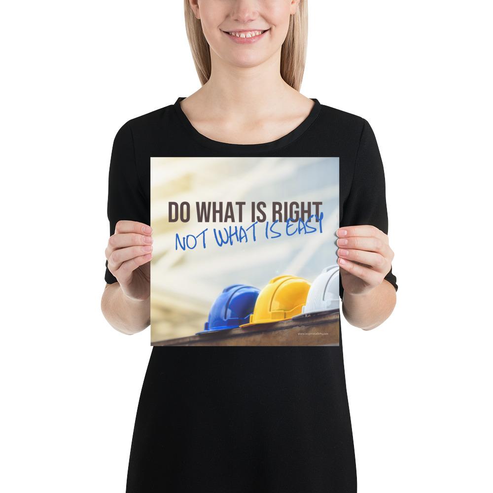 Hard Hat Safety Poster: Prioritize Safety – Inspire Safety