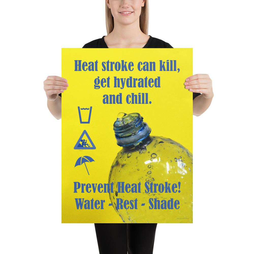 Heat Stress Safety Poster- Prevent Heat Stroke – Inspire Safety