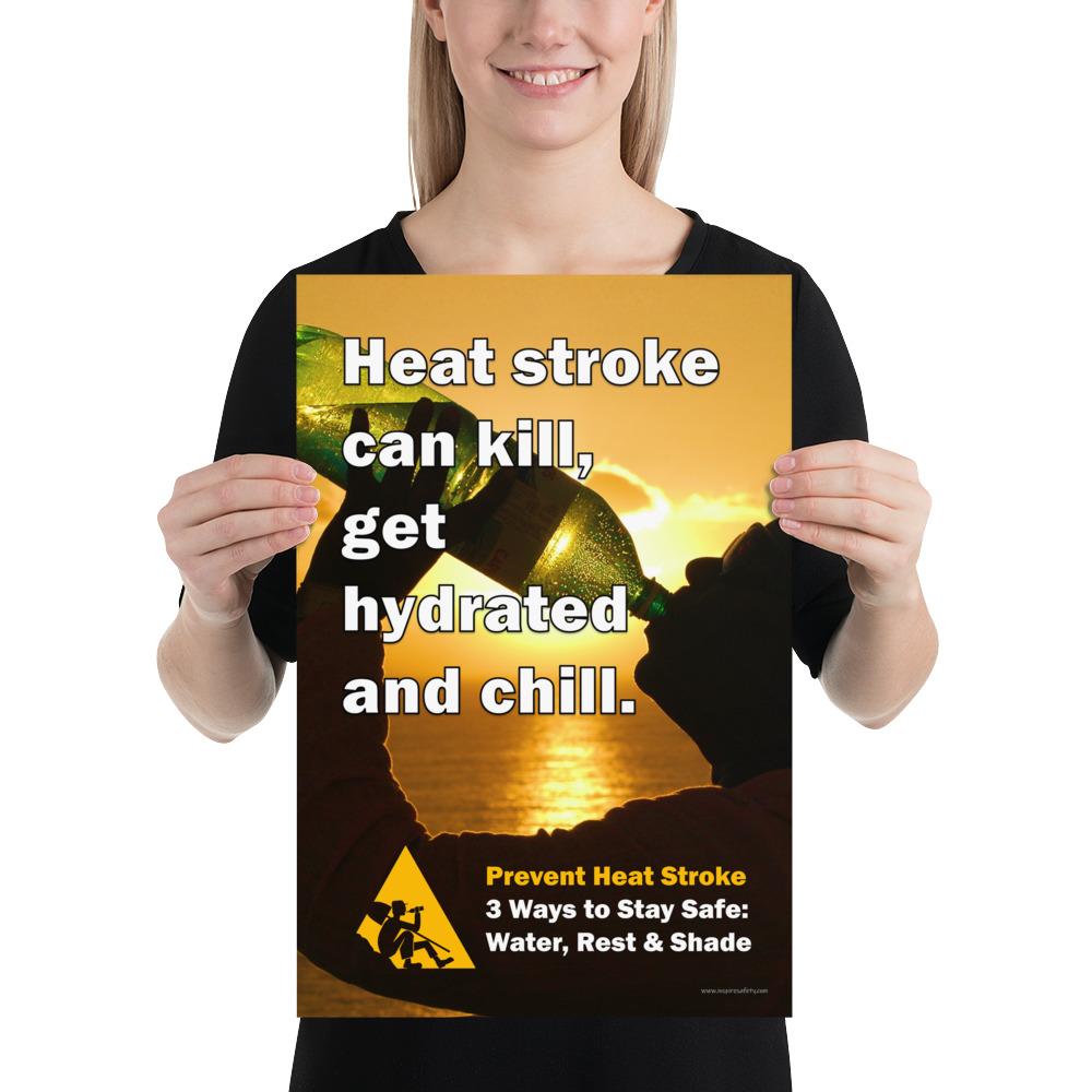 Heat Stress Safety Poster- Prevent Heat Stroke – Inspire Safety