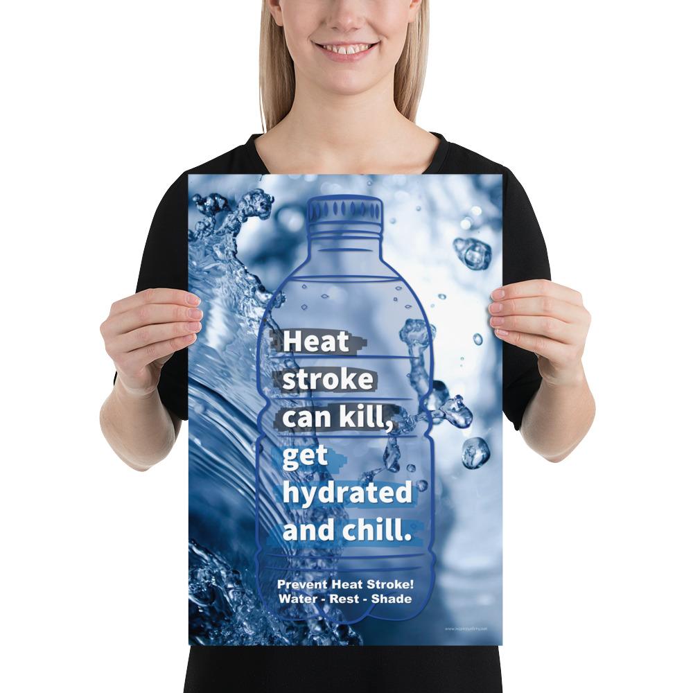 Heat Stress Safety Poster- Prevent Heat Stroke – Inspire Safety