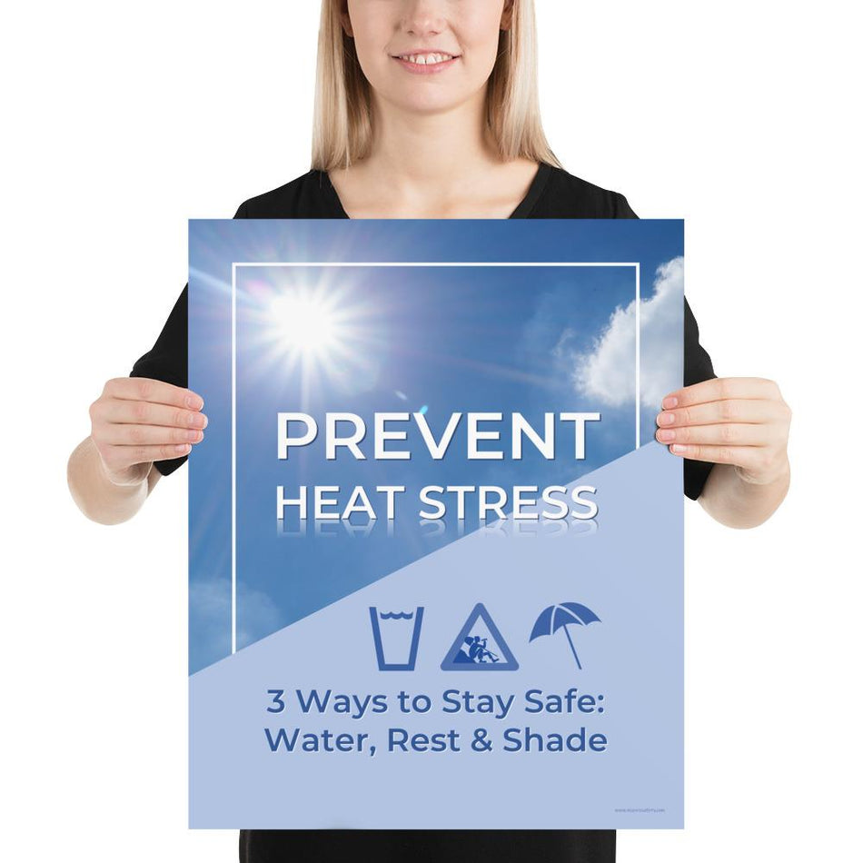 Prevent Heat Stress - Heat Stress Safety Poster – Inspire Safety