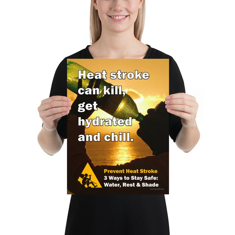 Heat Stress Safety Poster- Prevent Heat Stroke – Inspire Safety