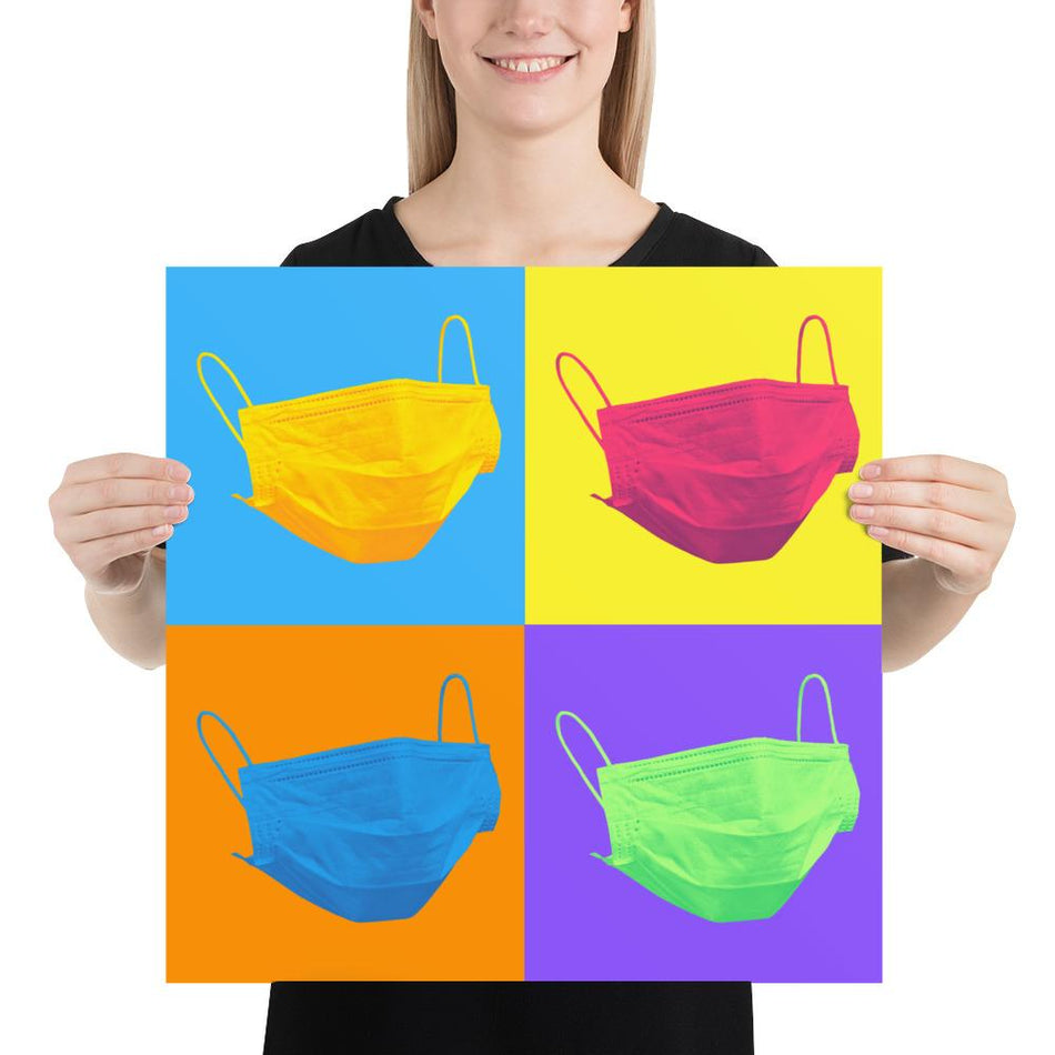 Colorful Safety Art - Face Masks - Premium Safety Poster