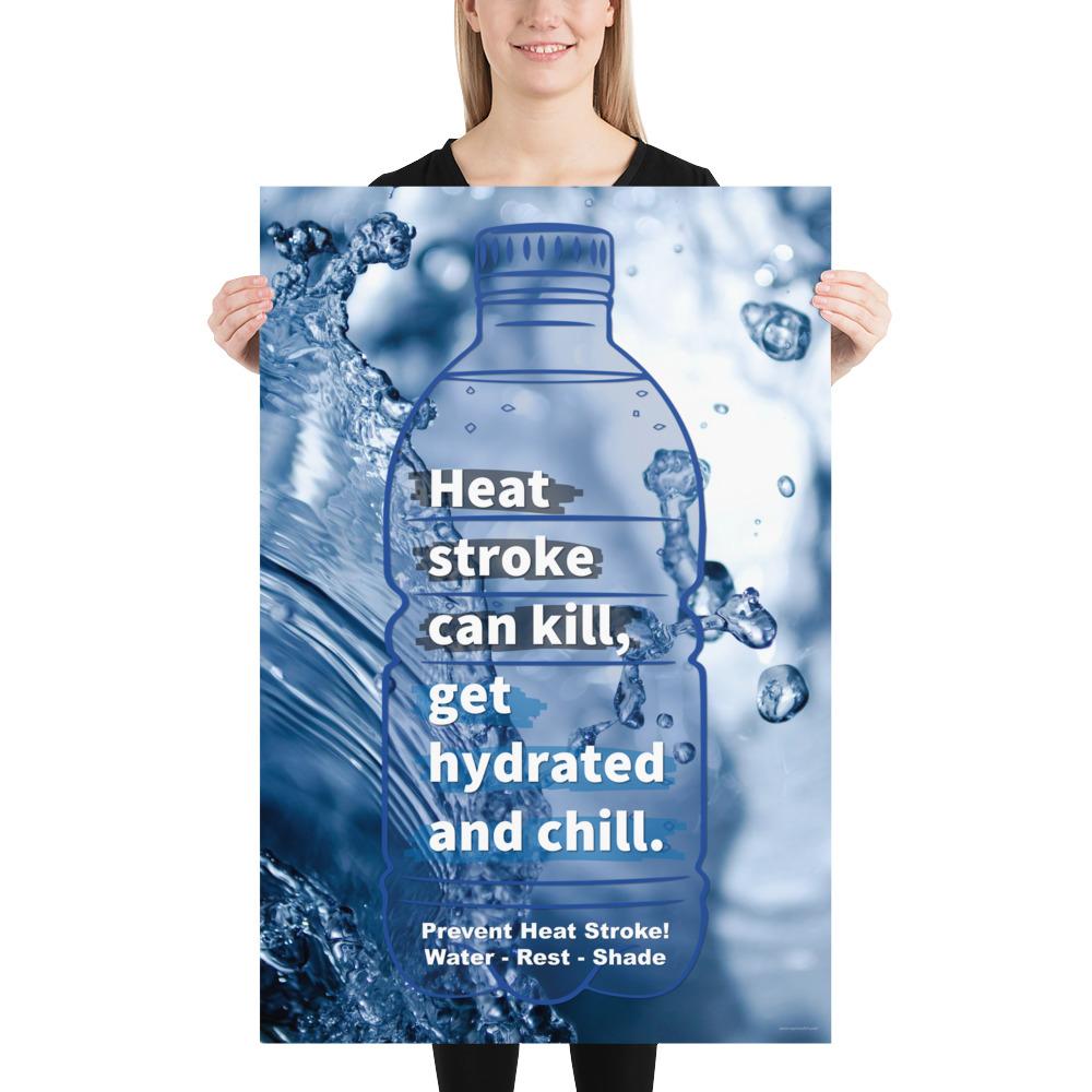 Heat Stress Safety Poster- Prevent Heat Stroke – Inspire Safety