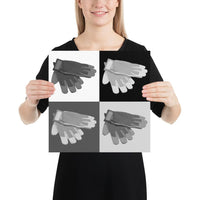 Monochrome Safety Art - Gloves - Premium Safety Poster