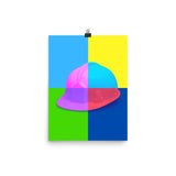 Colorful Safety Art - Hard Hat - Premium Safety Poster