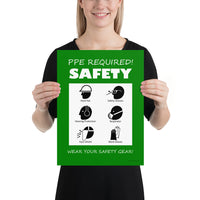 PPE Required - Premium Safety Poster