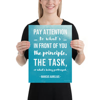 Pay Attention - Premium Safety Poster
